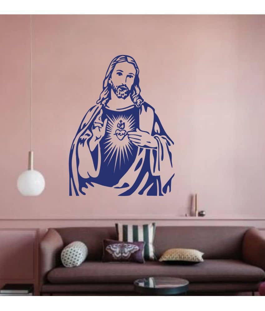 Decor Villa Jesus christ Religious & Inspirational Sticker ( 78 x 58 cms )