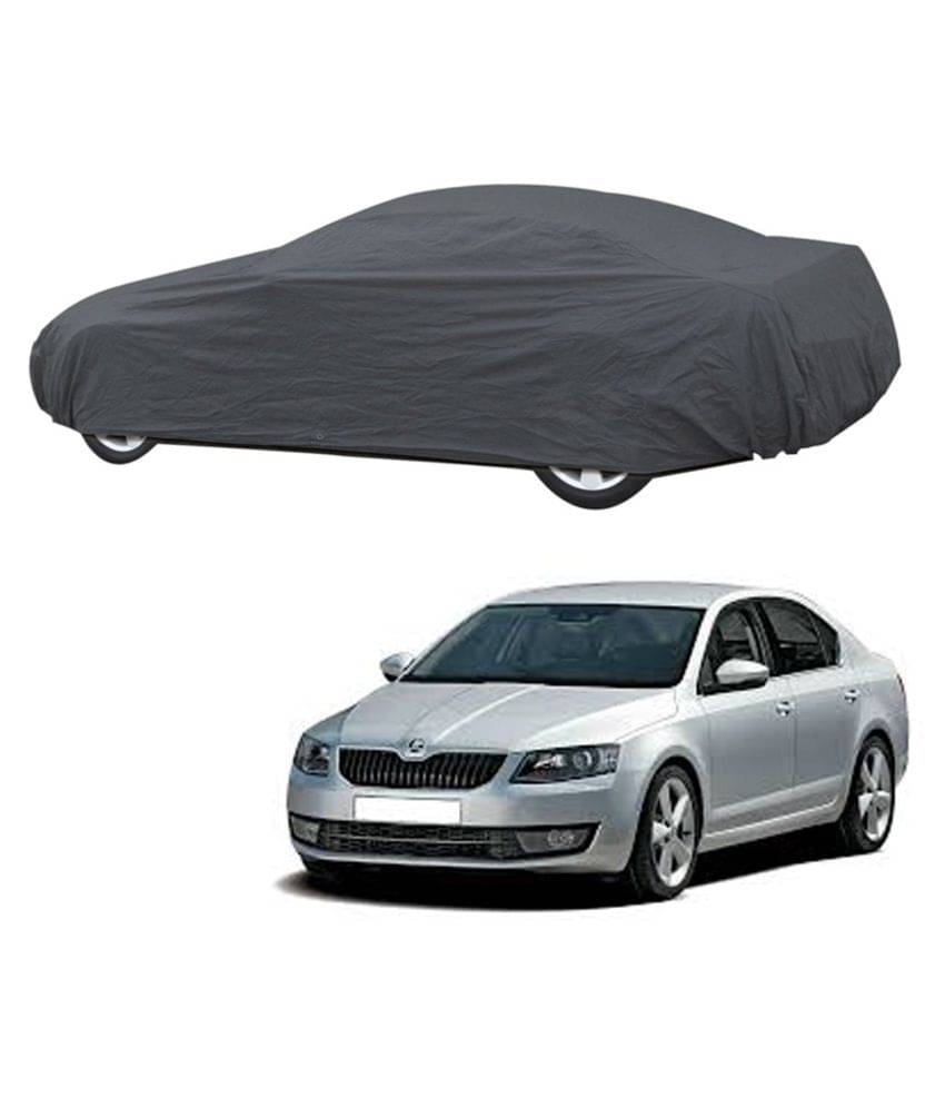 Autoretail Grey Color Dust Proof Car Body Polyster Cover Polyster For Skoda Octavia Autoretail Grey Color Dust Proof Car Body Polyster Cover Polyster For Skoda Octavia