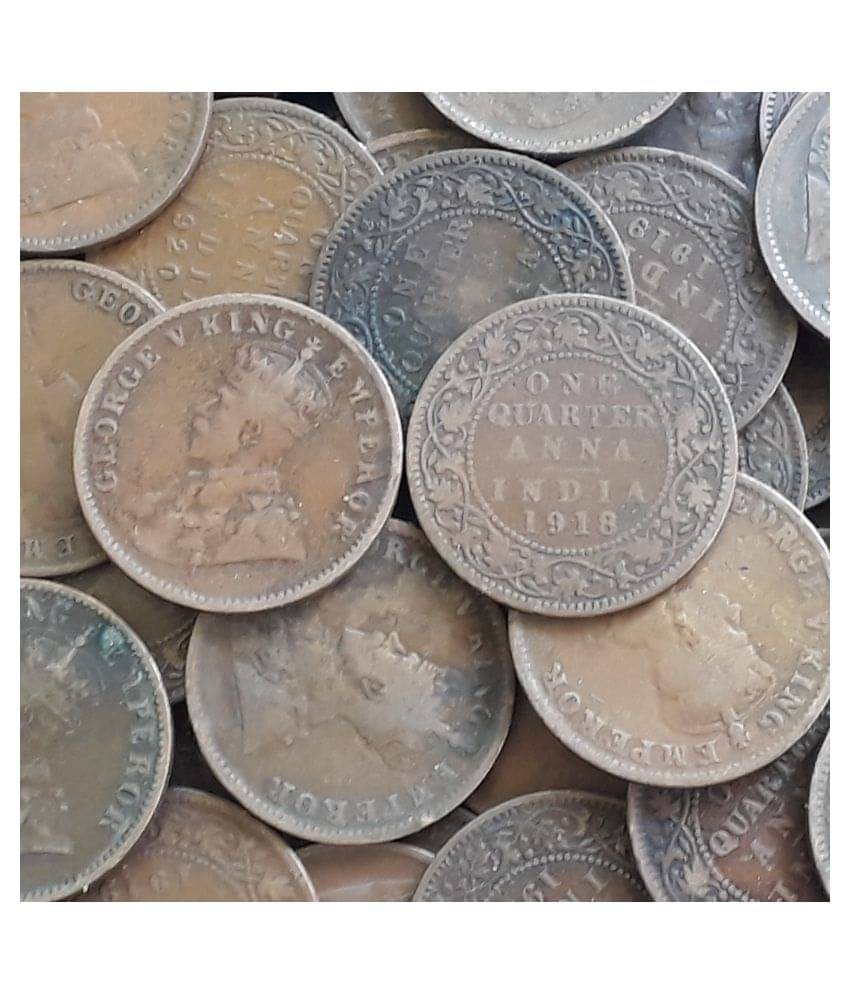 100 COINS LOT - BRITISH INDIA - 1/4 Anna - King George V ( KG V) 1912-1939 - CIRCULATED CONDITION , mainly 1936 100 COINS LOT - BRITISH INDIA - 1/4 Anna - King George V ( KG V) 1912-1939 - CIRCULATED CONDITION , mainly 1936