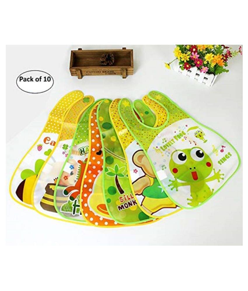 FOK Multi-Colour PVC Bibs - Set of 10 FOK Multi-Colour PVC Bibs - Set of 10