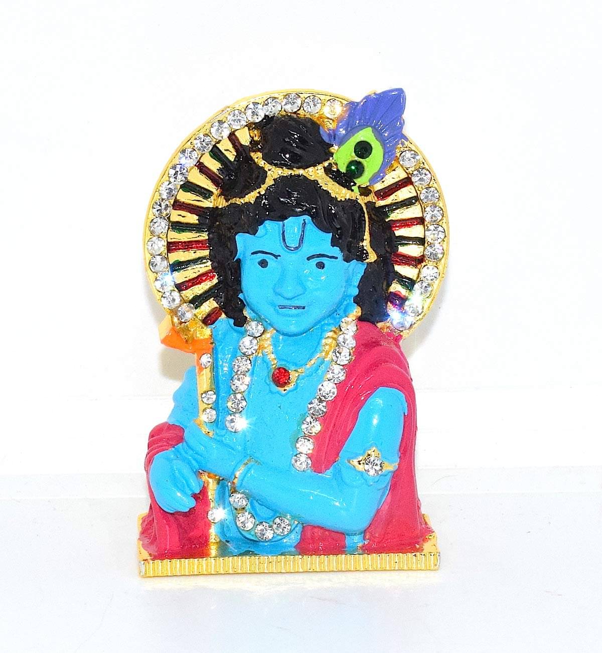     			RUDRA DIVINE Krishna Brass Idol