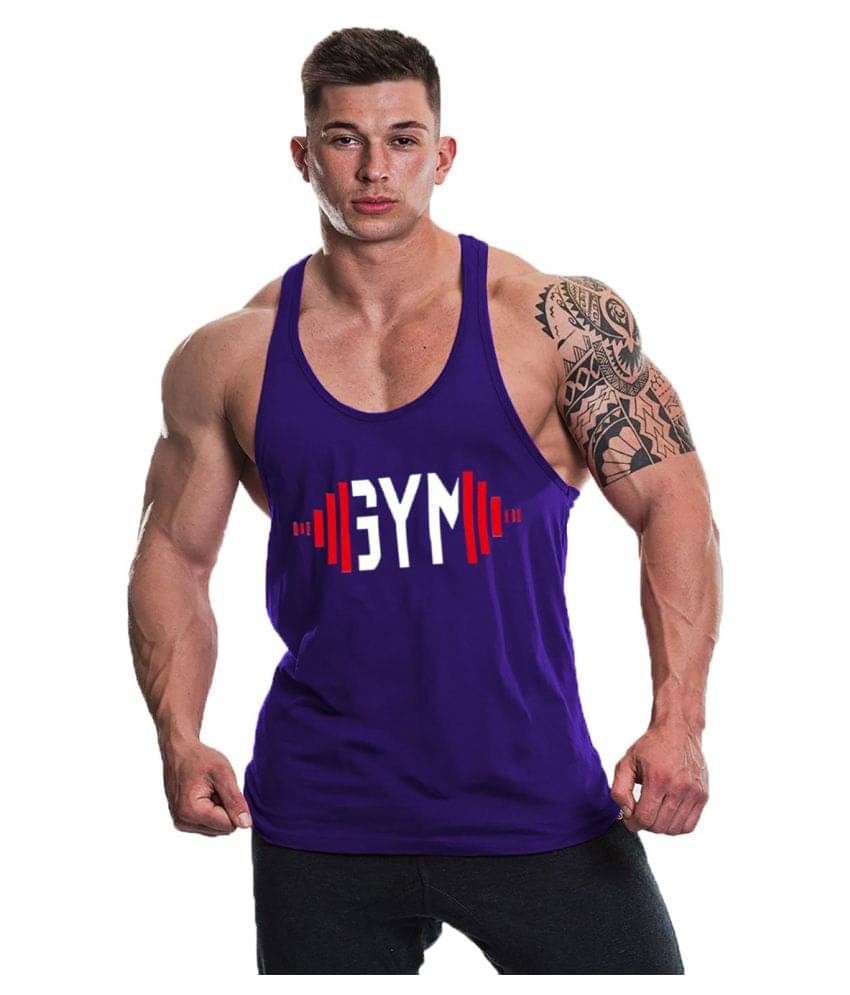 THE BLAZZE Blue Sleeveless Vests Single     			THE BLAZZE Blue Sleeveless Vests Single