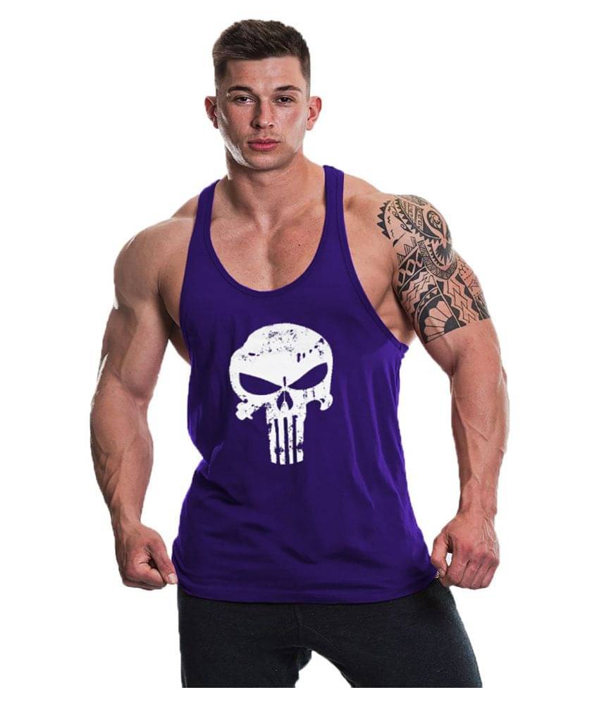 THE BLAZZE Blue Sleeveless Vests Single     			THE BLAZZE Blue Sleeveless Vests Single