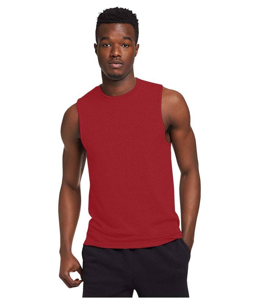 THE BLAZZE Red Sleeveless Vests Single     			THE BLAZZE Red Sleeveless Vests Single