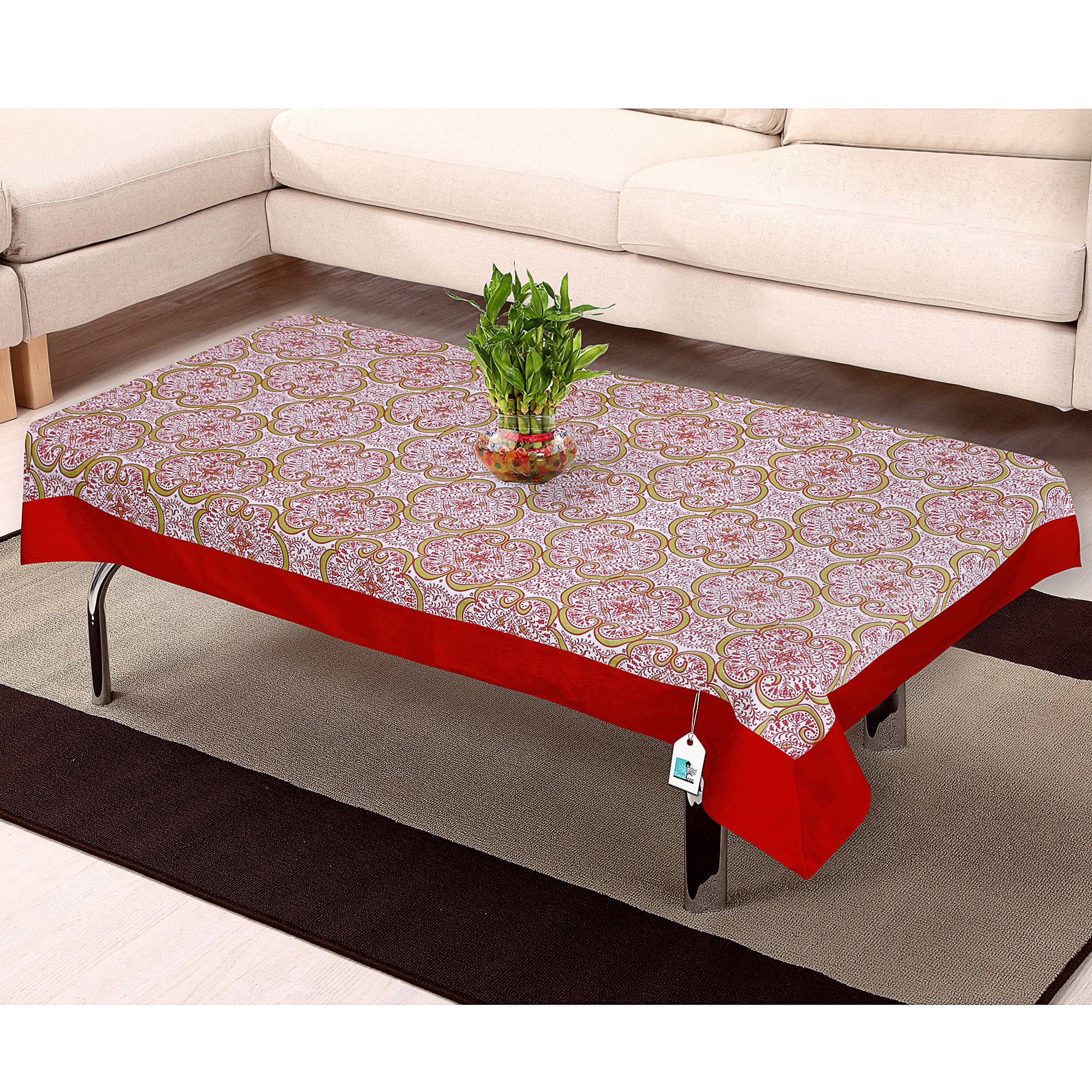     			DECOTREE Cotton Single Centre Table Cover ( 150 cm x 100 cm )