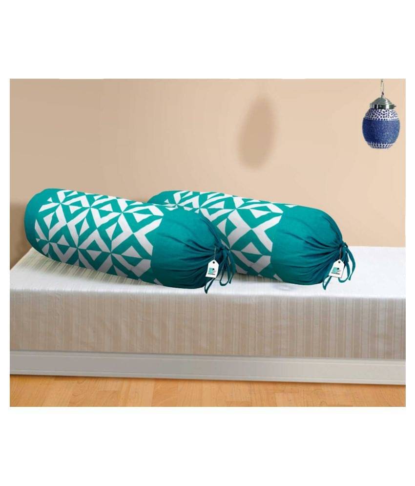 DECOTREE Set of 2 Cotton Bolster Covers DECOTREE Set of 2 Cotton Bolster Covers