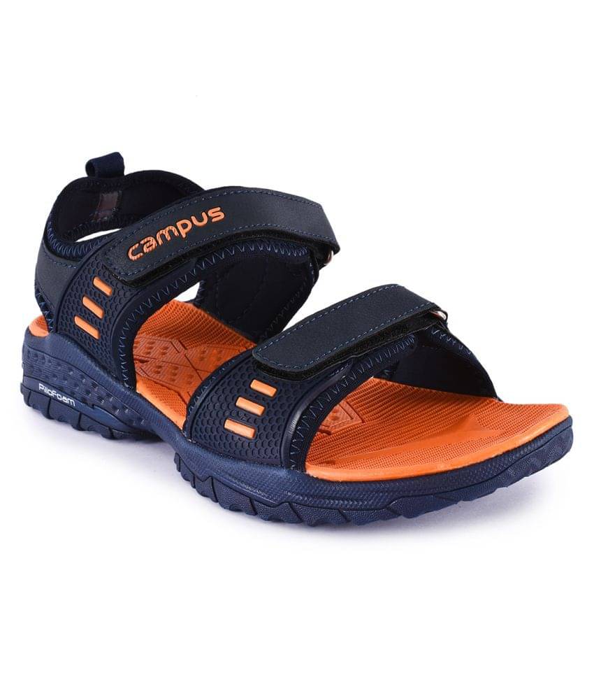     			Campus Navy Synthetic Floater Sandals