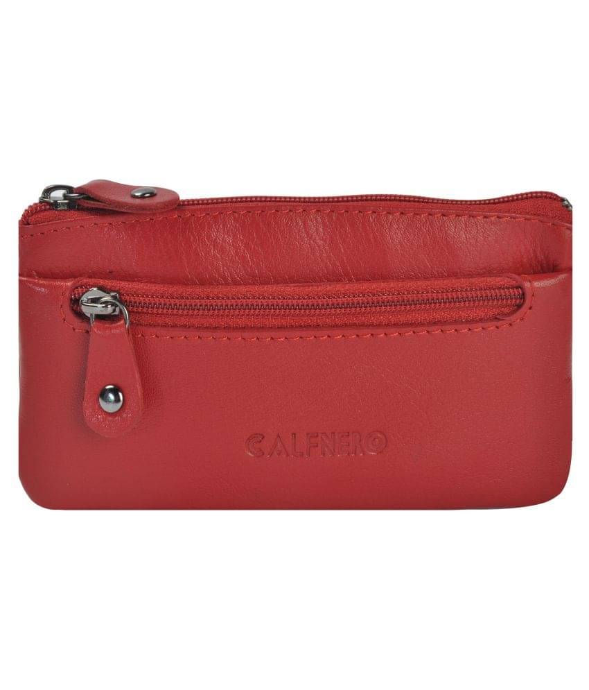     			Calfnero Genuine Leather Key Case/Coin Wallet