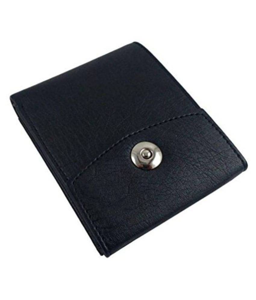     			Amicraft Faux Leather Black Casual Regular Wallet