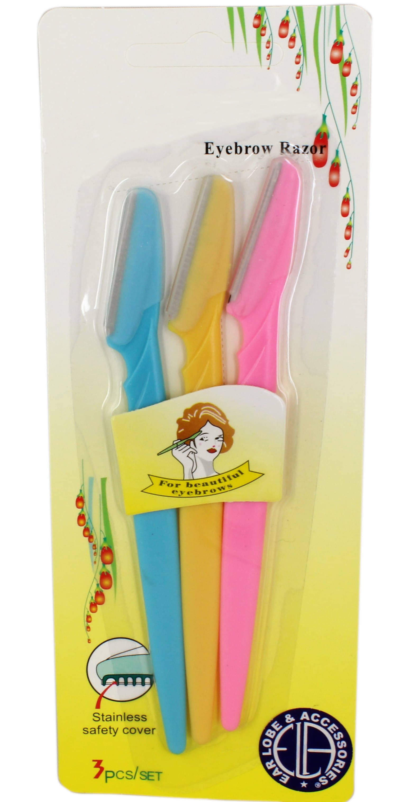     			Ear Lobe & Accessories Eyebrow Razor Pack of 3pcs Disposable Razor 3 Pcs
