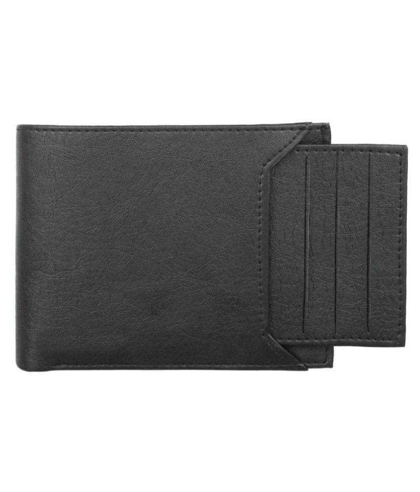     			Amicraft Faux Leather Black Casual Regular Wallet