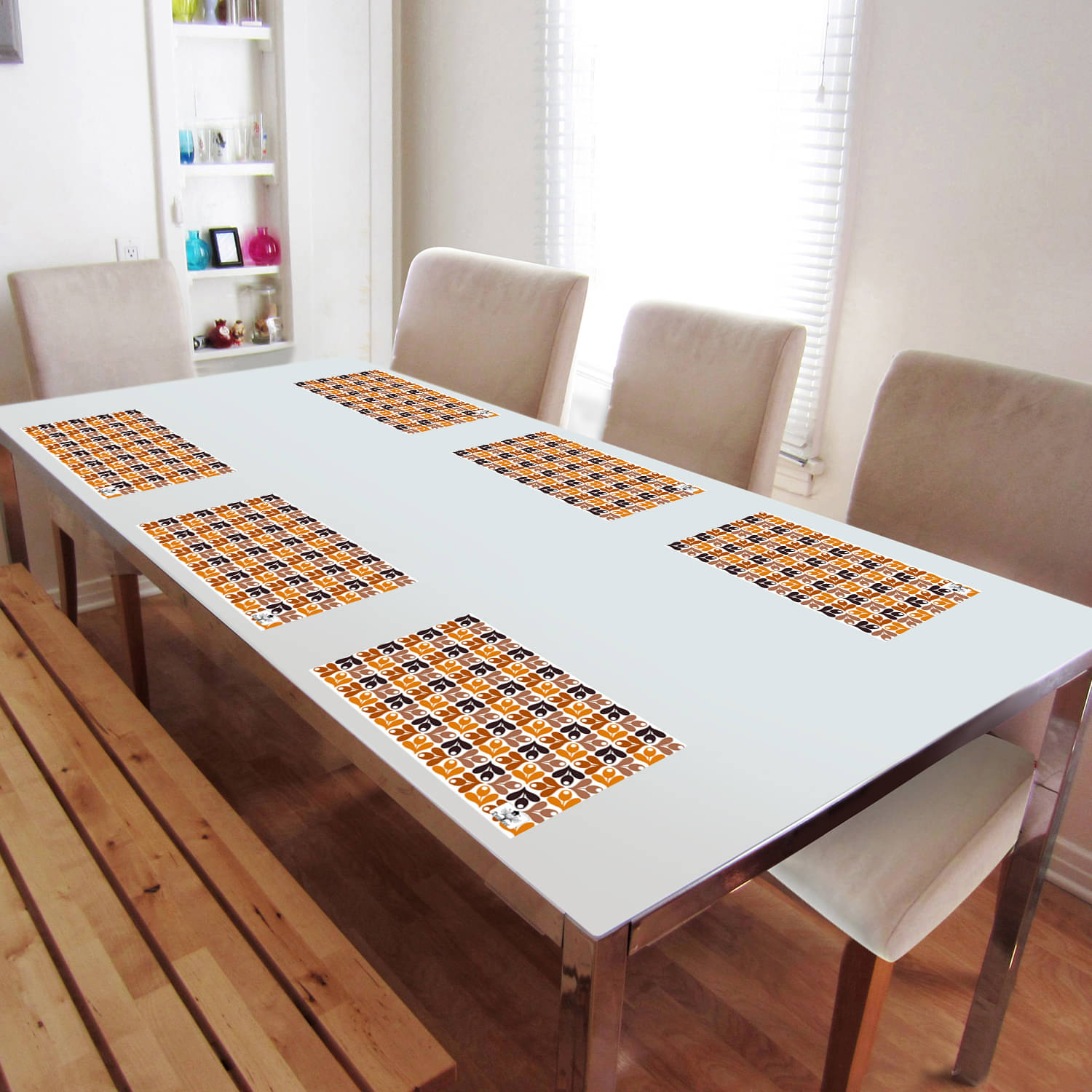     			DECOTREE PVC Rectangle Table Mats ( 46 cm x 30 cm ) - Yellow
