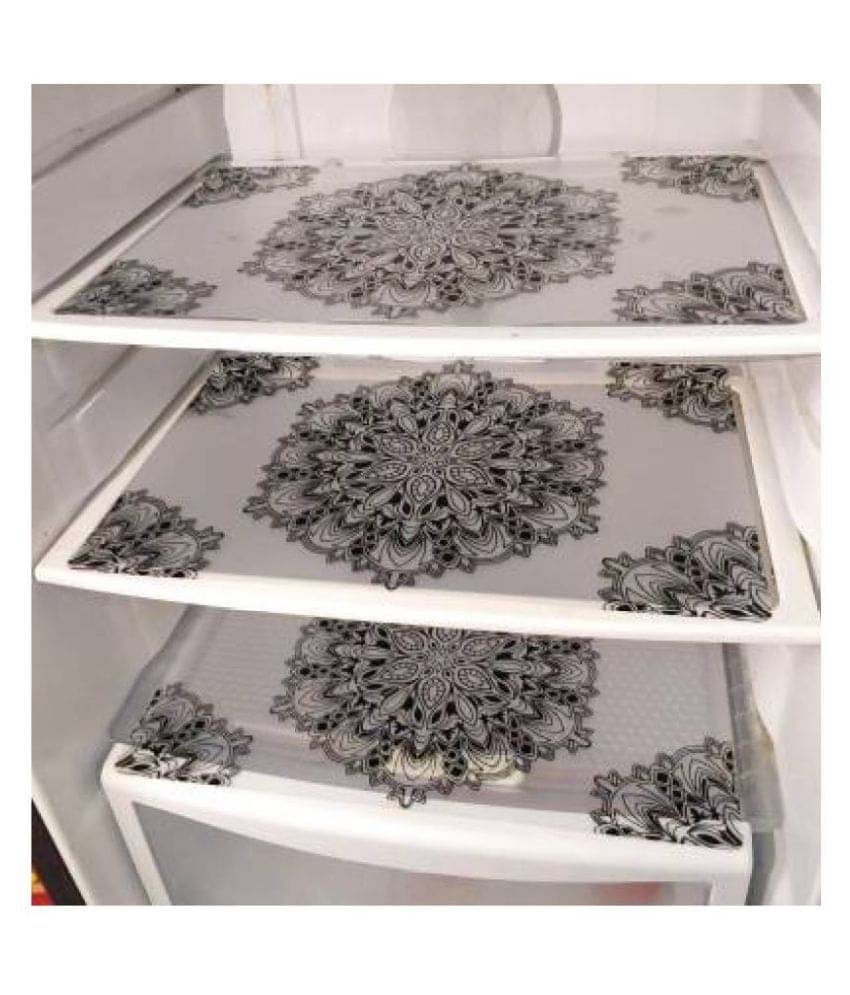 Black PVC Fridge Mats (Pack of 3) Black PVC Fridge Mats (Pack of 3)