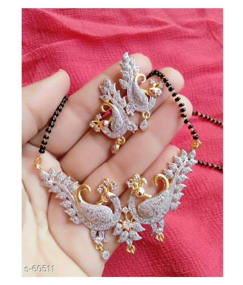 Fashion Street - Silver Mangalsutra Set ( Pack of 1 ) Fashion Street - Silver Mangalsutra Set ( Pack of 1 )