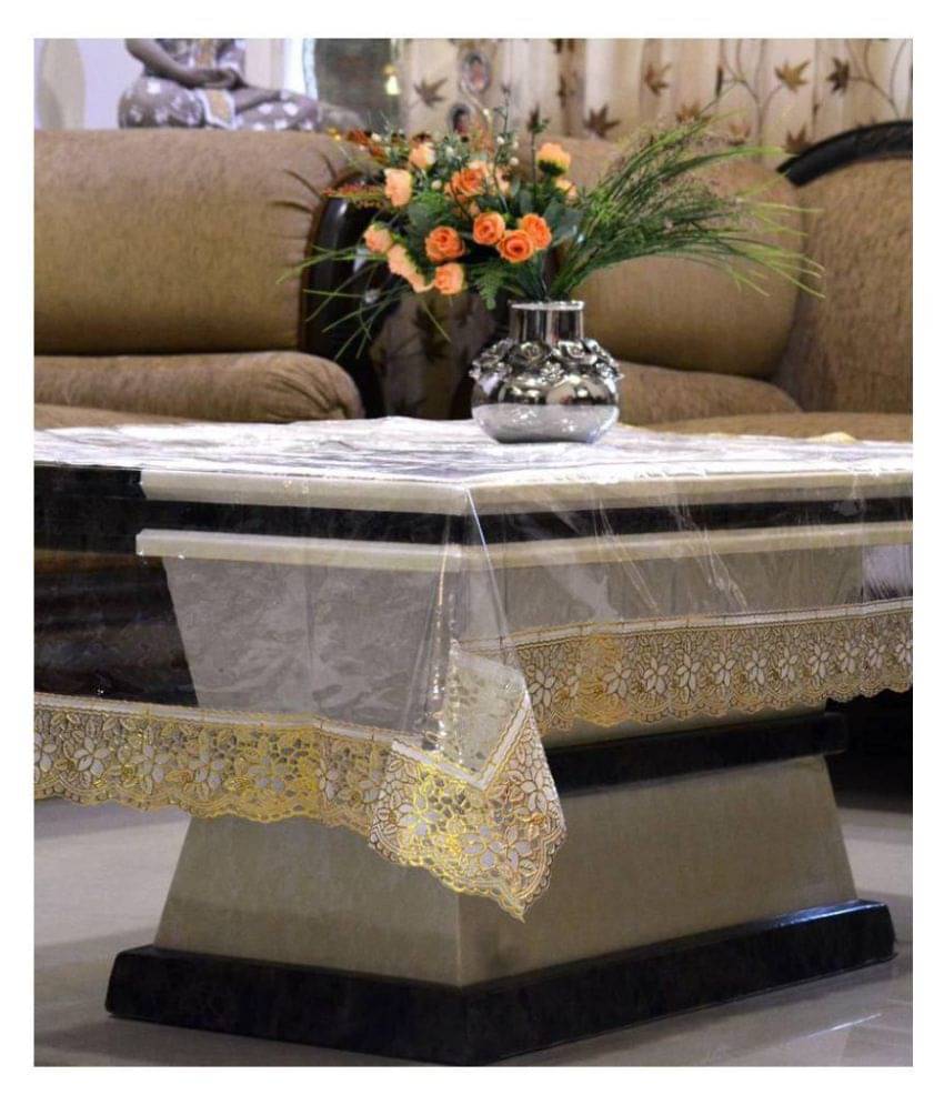     			Transparent PVC Single Centre Table Cover 152 cm x 101 cm