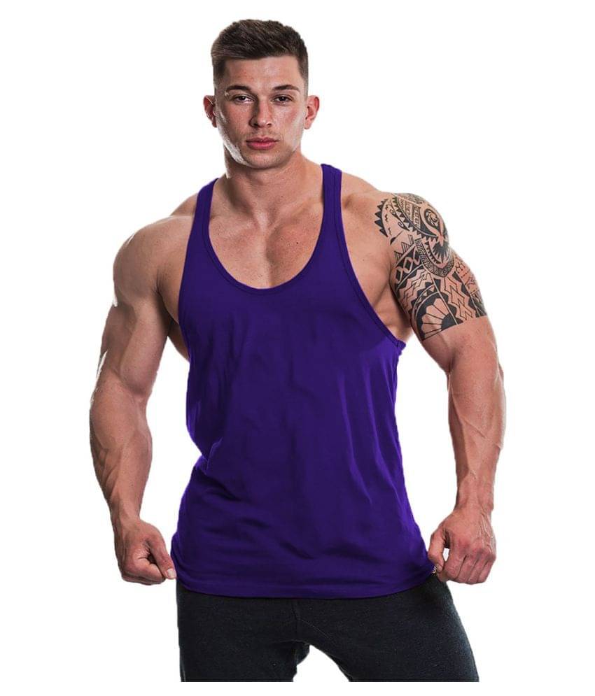 THE BLAZZE Blue Sleeveless Vests Single     			THE BLAZZE Blue Sleeveless Vests Single