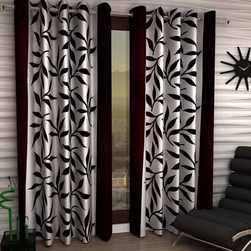 Tanishka Fabs Semi-Transparent Curtain 7 ft ( Pack of 2 ) - Green