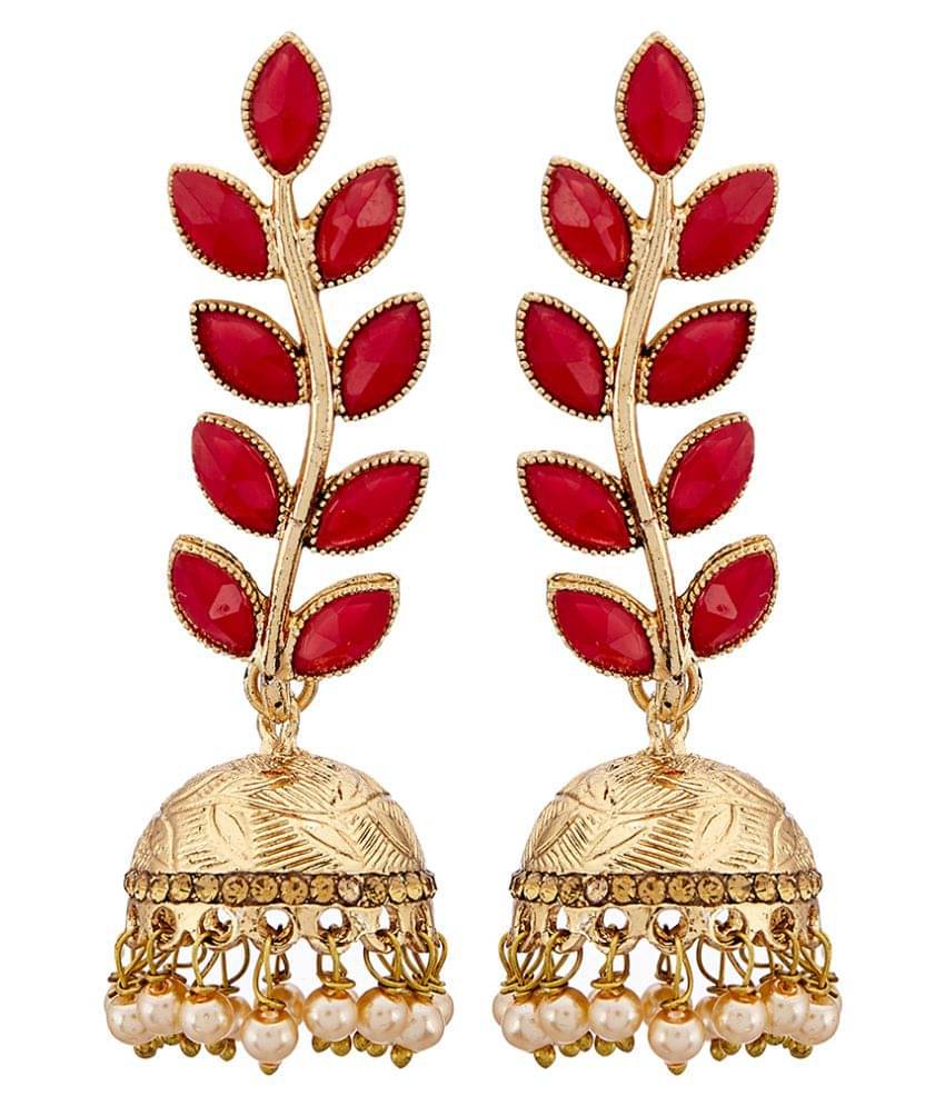Zeneme Antique Rhodium Plated Dangler and Jhumka styled Earrings for girls and women Zeneme Antique Rhodium Plated Dangler and Jhumka styled Earrings for girls and women