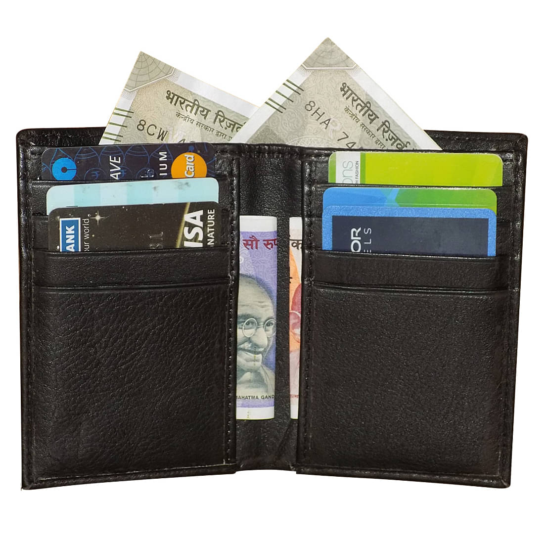     			Style 98 Bi-Fold Black Travel Card Holder