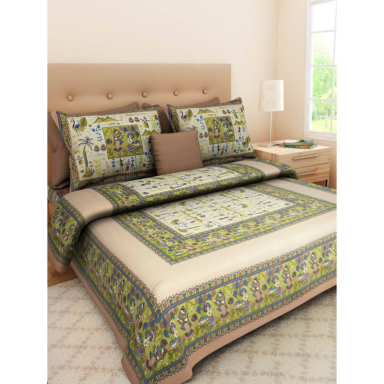     			Uniqchoice Cotton King Bedsheet ( Brown )
