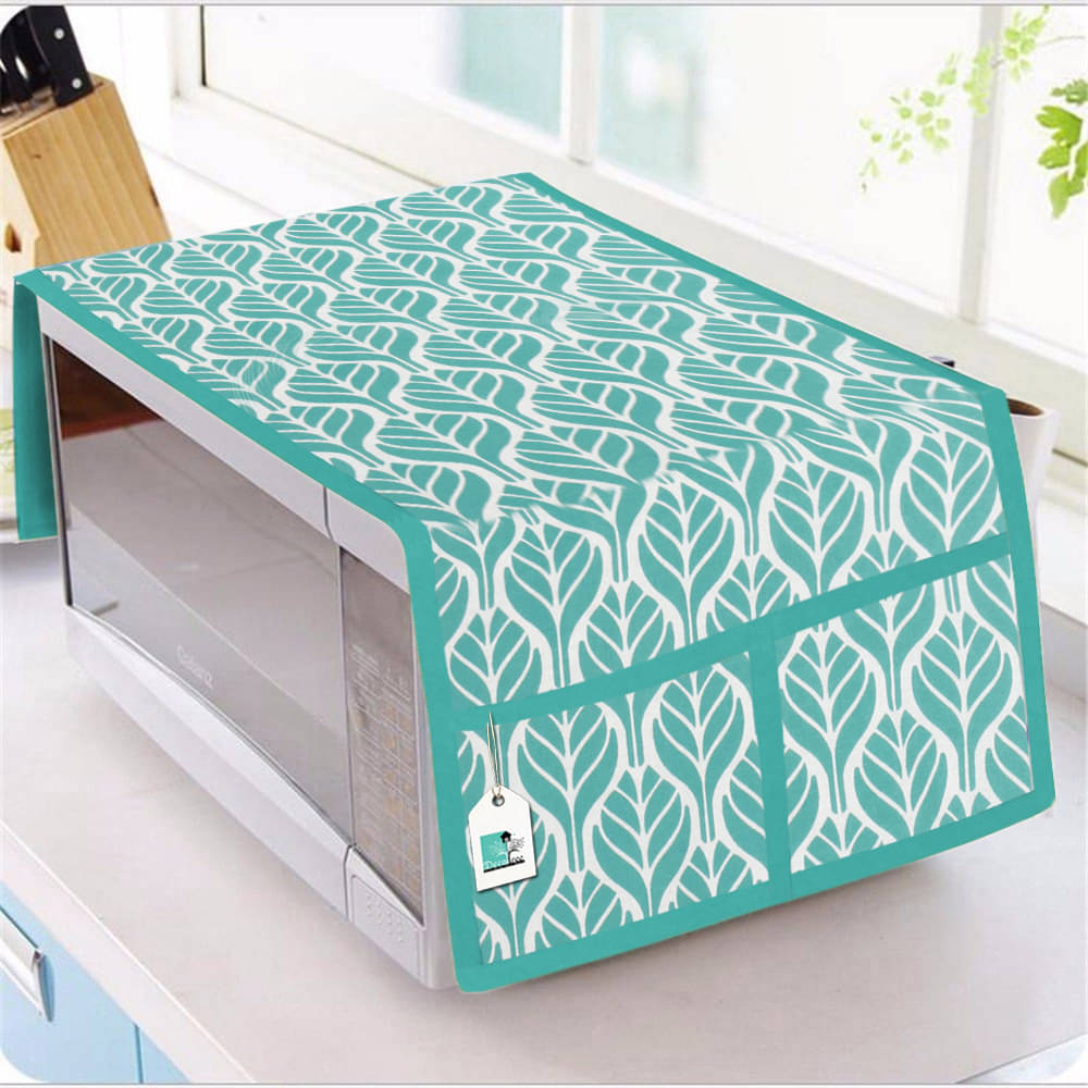     			DECOTREE Single Cotton Blue Microwave Oven Cover - 23-25L