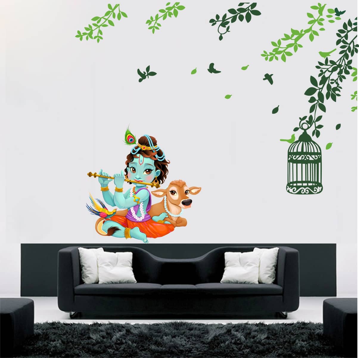 Decor Villa COMBO Sticker Religious & Inspirational Sticker ( 45 x 58 cms )