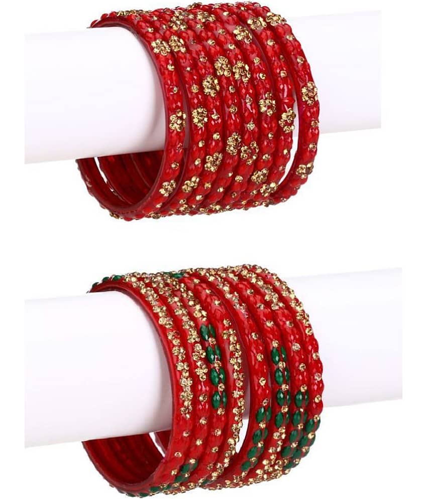 AFAST - Red Bangle Set (Pack of 2) - Bangles & Bracelets | Buy online on ZillyBuy