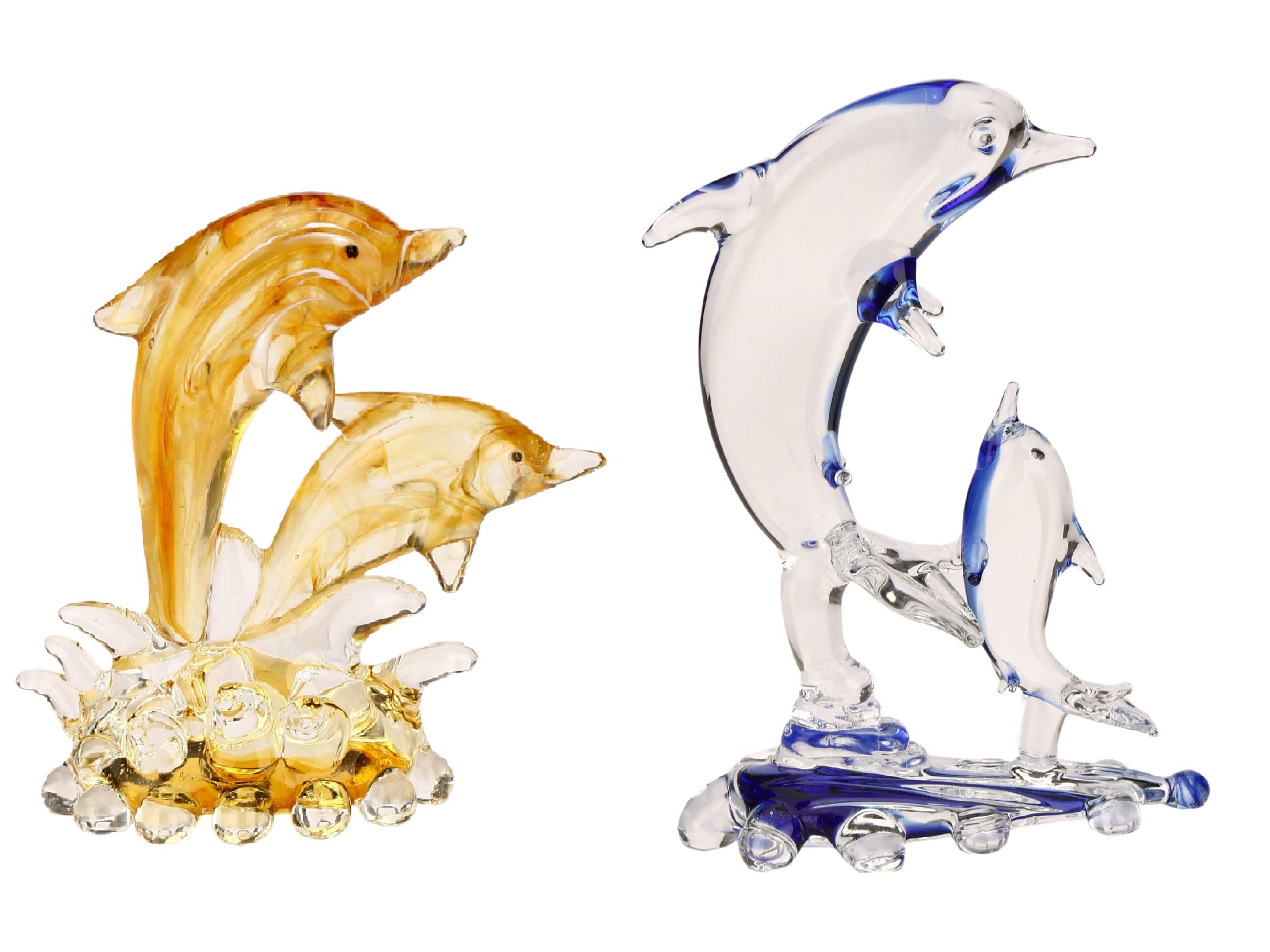 AFAST Multicolour Glass Figurines - Pack of 2 AFAST Multicolour Glass Figurines - Pack of 2