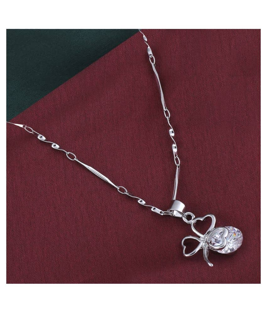 Silver Shine - Silver Pendant ( Pack of 1 )