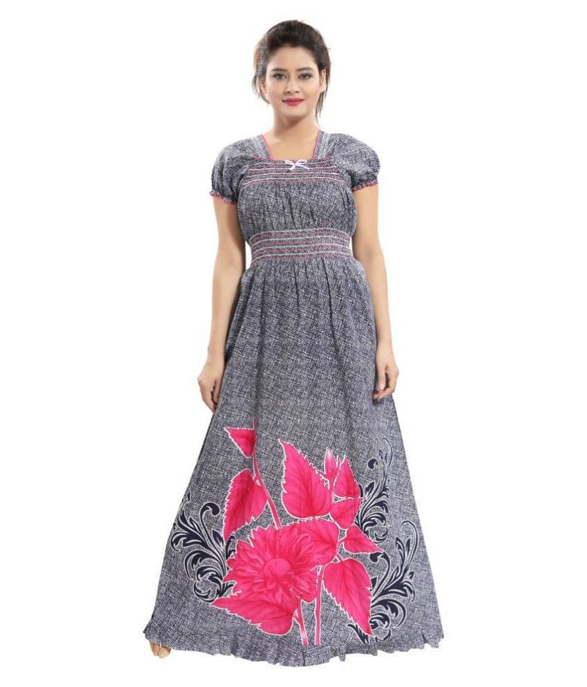     			Mallinath Cotton Nighty & Night Gowns - Multi Color