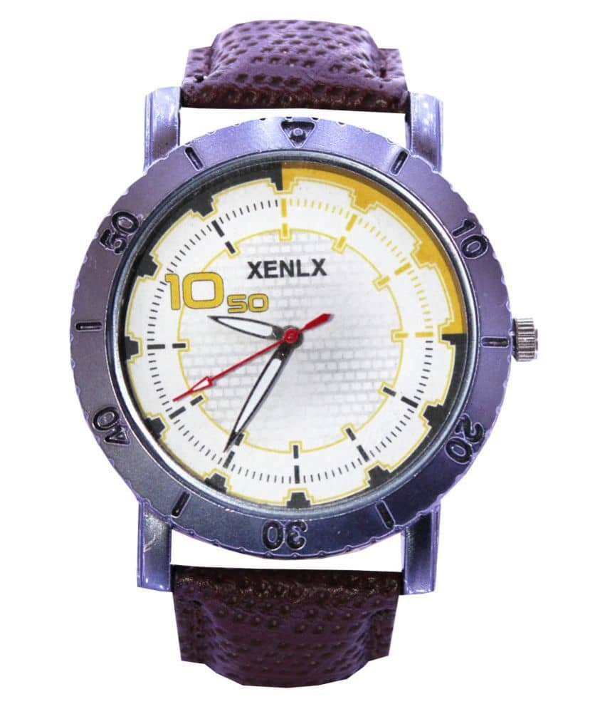 Buy XENLX NO.12 Leather Analog Men's Watch - Price ₹ | Best Deals