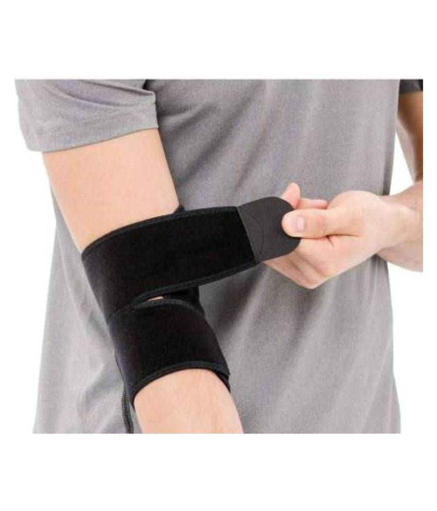     			Leosportz long lasting perfect fit Elbow Support  (Black)