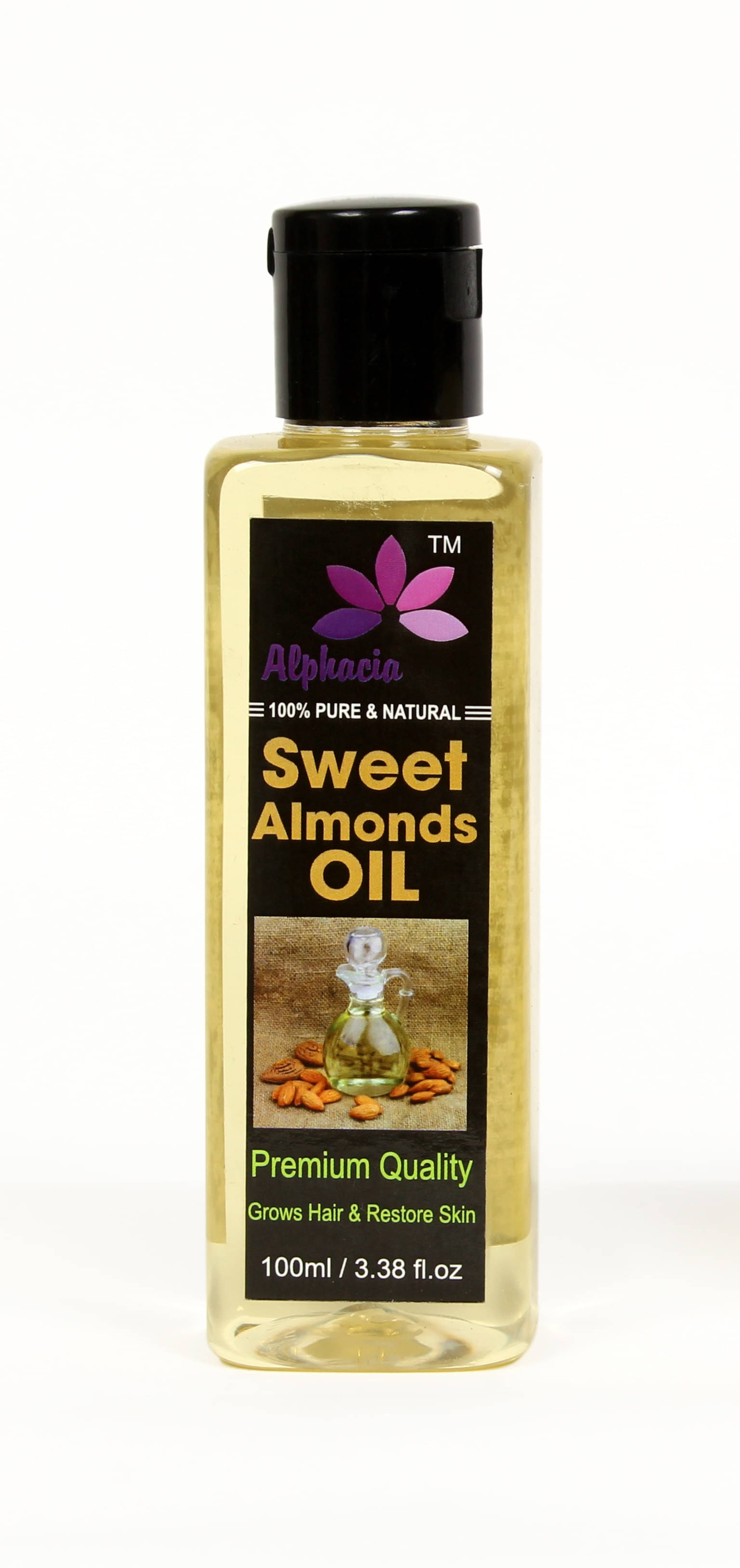 Alphacia 100% Pure And Natural Sweet Almond Oil 100 mL Alphacia 100% Pure And Natural Sweet Almond Oil 100 mL