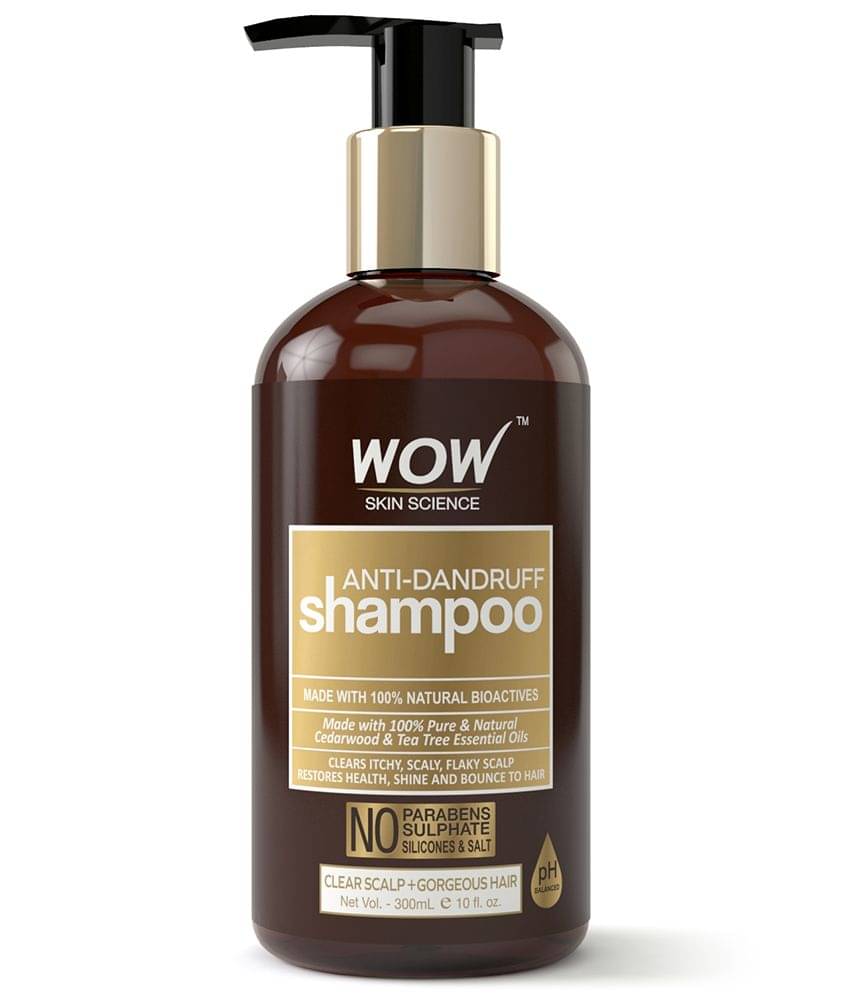 WOW Skin Science Anti Dandruff No Parabens & Sulphate Shampoo, 300mL WOW Skin Science Anti Dandruff No Parabens & Sulphate Shampoo, 300mL