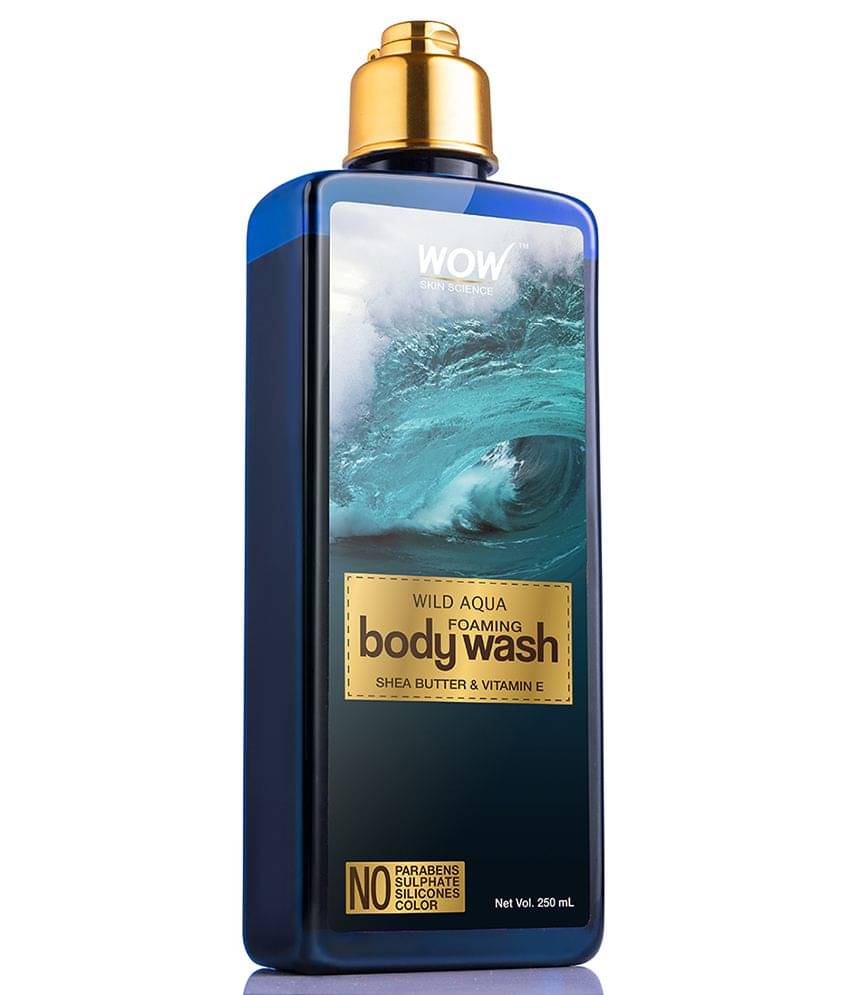     			WOW Skin Science Wild Aqua Foaming Body Wash - No Parabens, Sulphate, Silicones & Color - 250mL