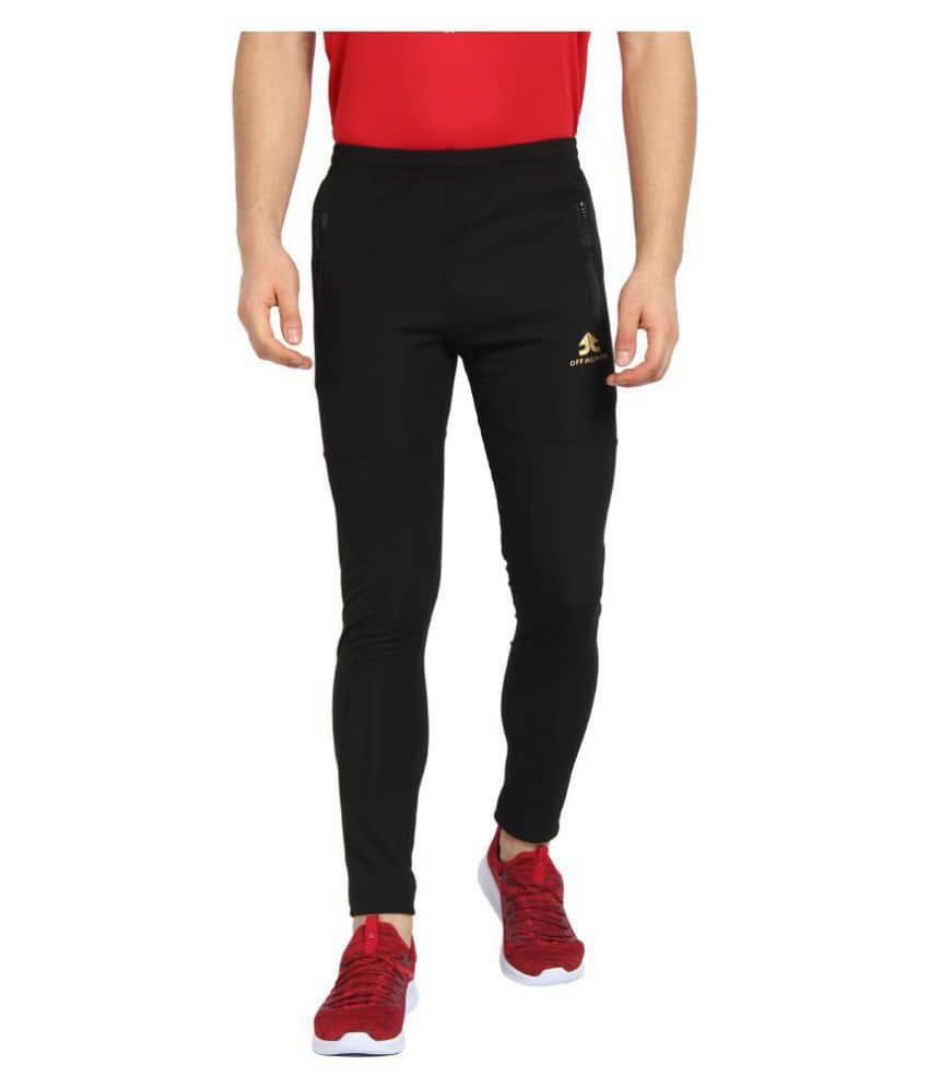 OFF LIMITS Black Polyester Trackpants - Track Pants | Buy online on ZillyBuy