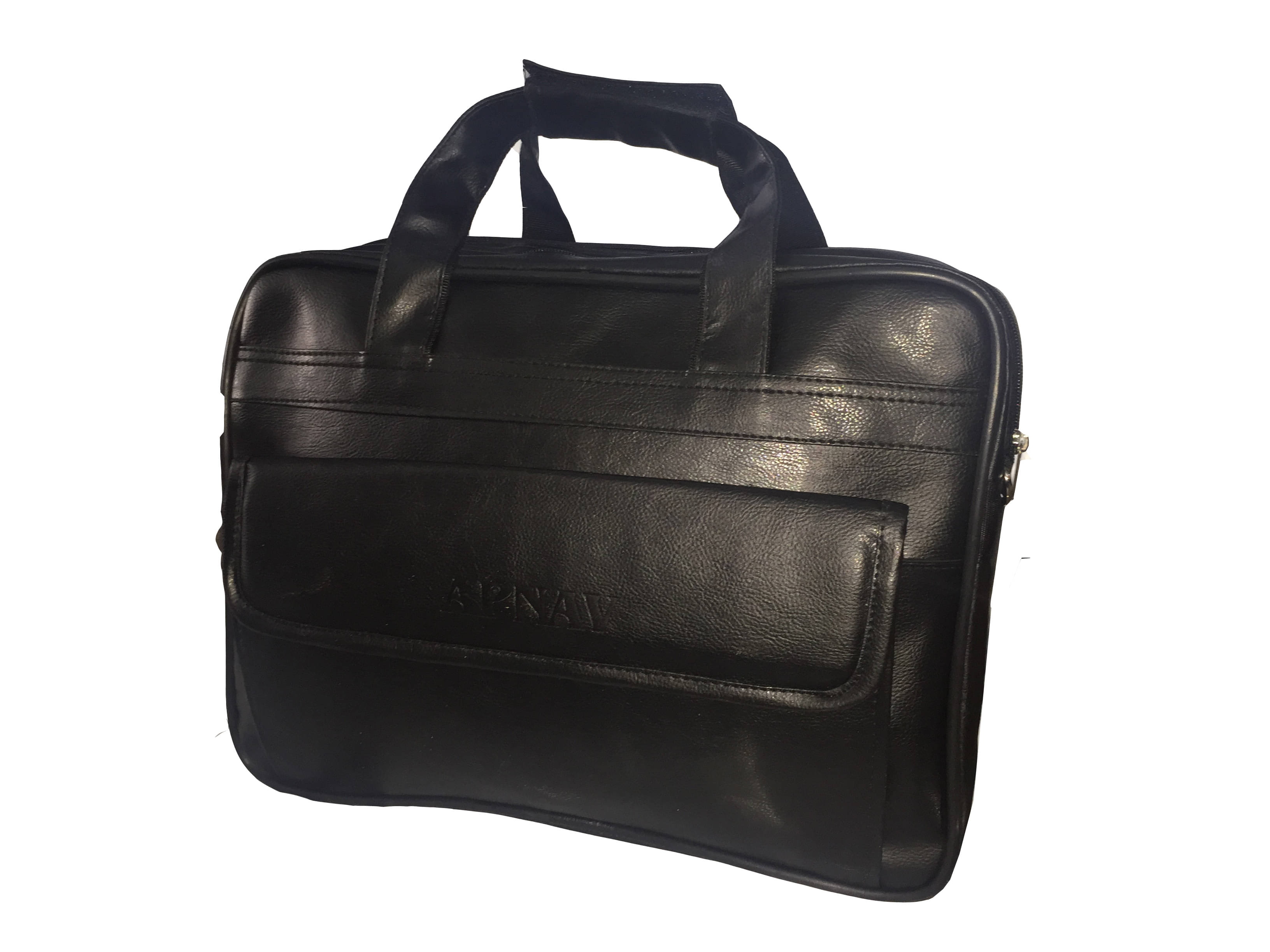     			Apnav - Black P.U Office Bag