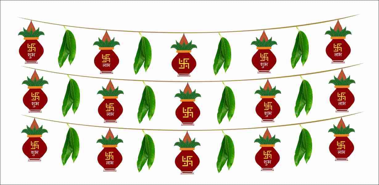     			Sticker Studio DIWALI TORAN Festive Sticker ( 15 x 91 cms )