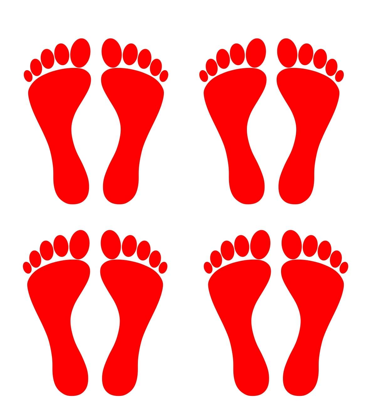     			Sticker Studio FOOTPRINT Festive Sticker ( 22 x 25 cms )