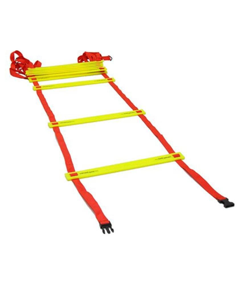     			Leosportz Agility Ladder 8 meter Speed Training Ladder with 16 Adjustable Rungs, for Soccer, Football, Sports Training - Includes Heavy Duty Carry Bag Speed Ladder  (Multicolor)