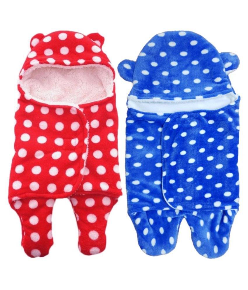     			Brandonn - Multicolor Flannel Baby Blanket (Pack Of 2)