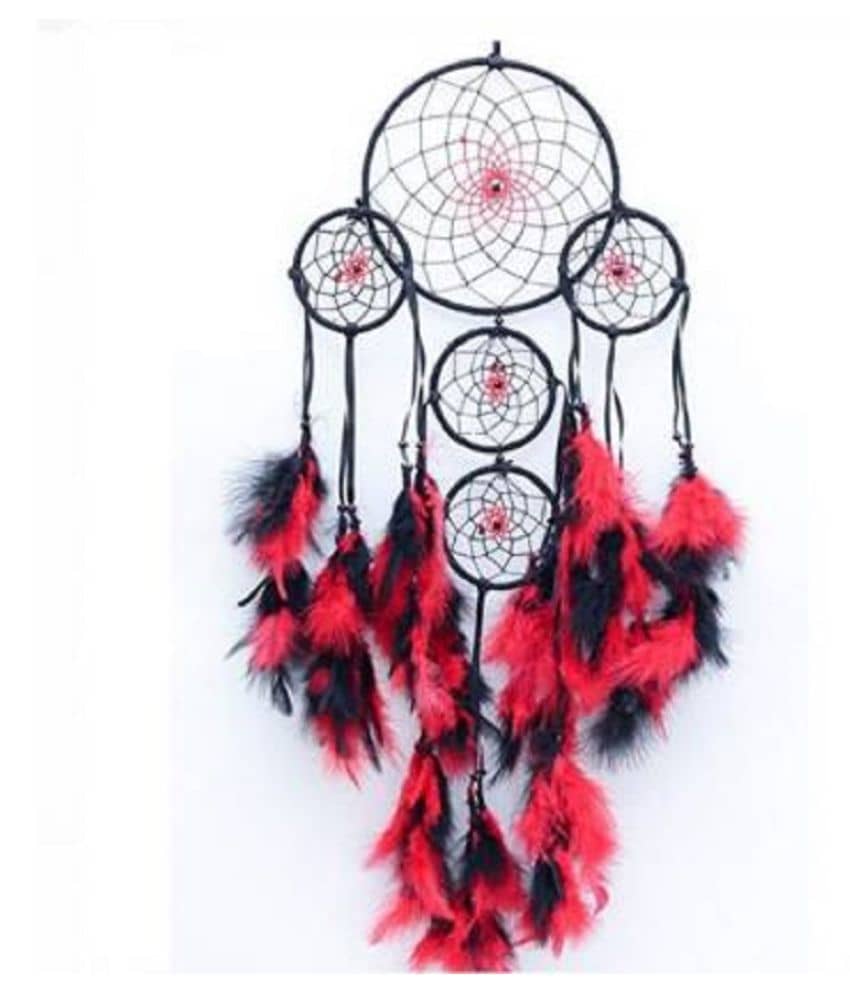 new lucky Feather Multicolour Dream Catcher - Pack of 1