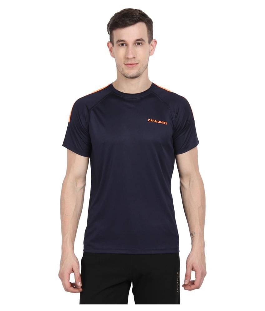     			OFF LIMITS Pack of 1 Polyester Regular Fit Men's T-Shirt ( Blue )