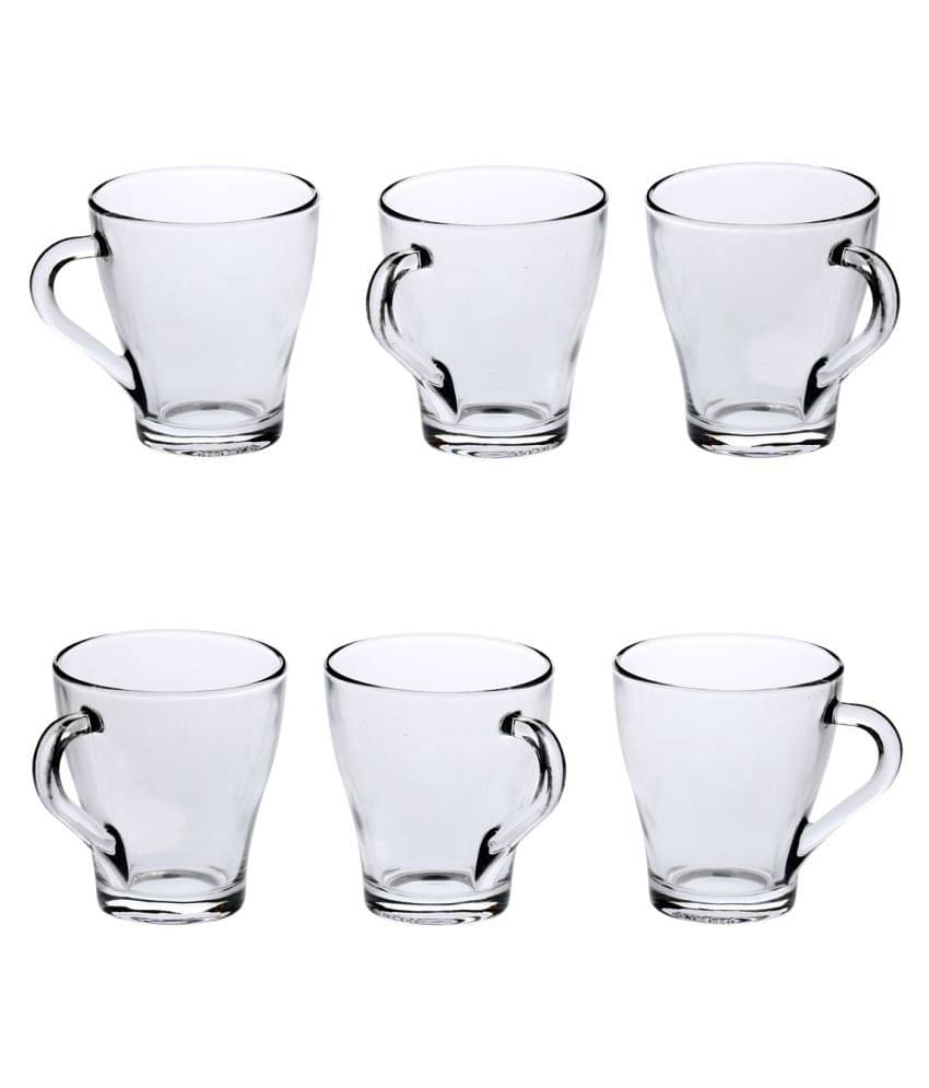     			Somil Glass Tea Cup, Transparent, Pack Of 6, 200 ml