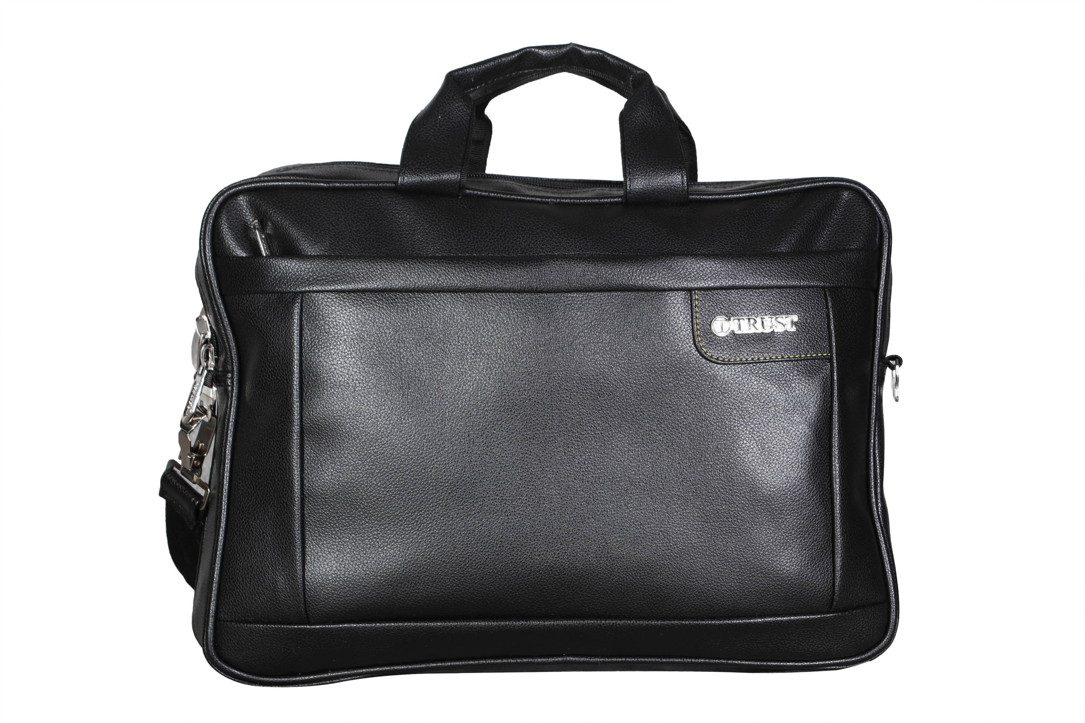     			Trust Black P.U. Office Messenger Bag