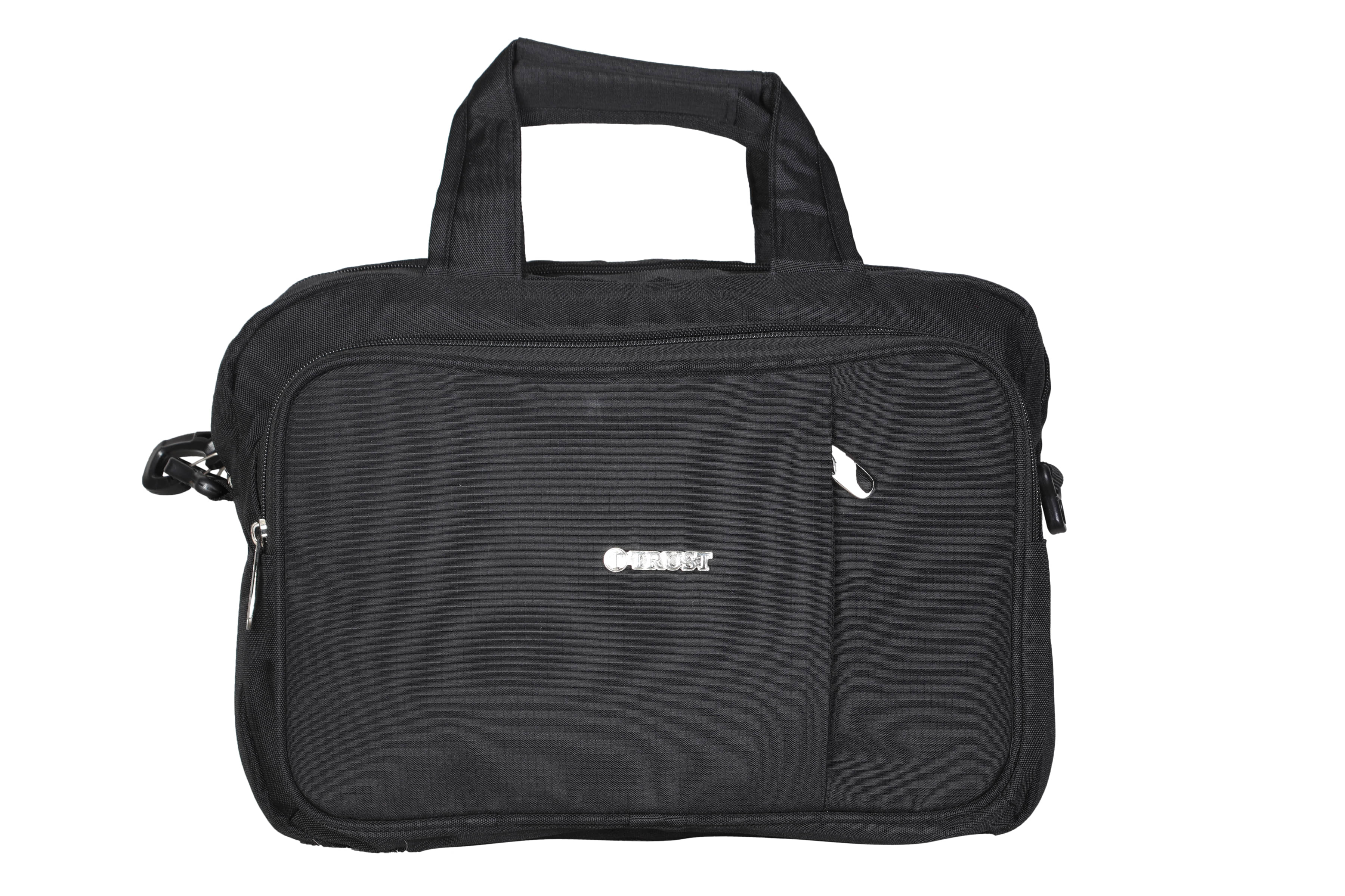     			Trust Black Polyester Office Messenger Bag
