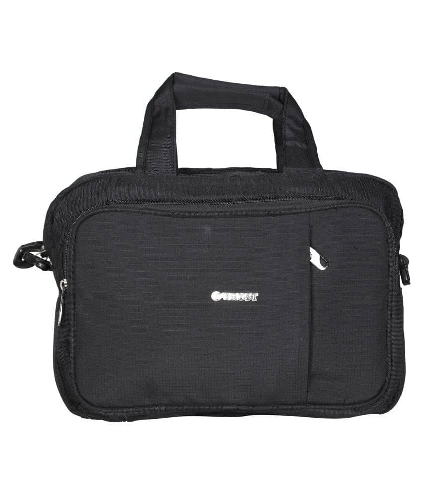     			Trust Black Polyester Office Messenger Bag