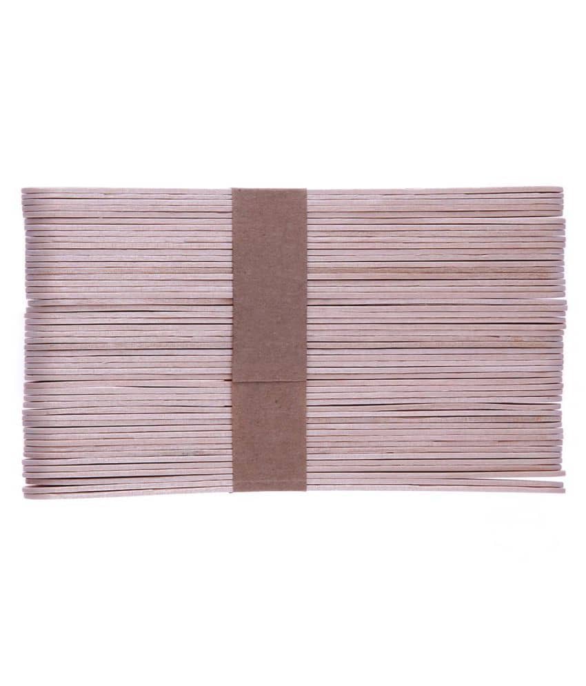 50pcs Wax Hair Removal Sticks Disposable Tongue Depressor Facial Mask Stick
