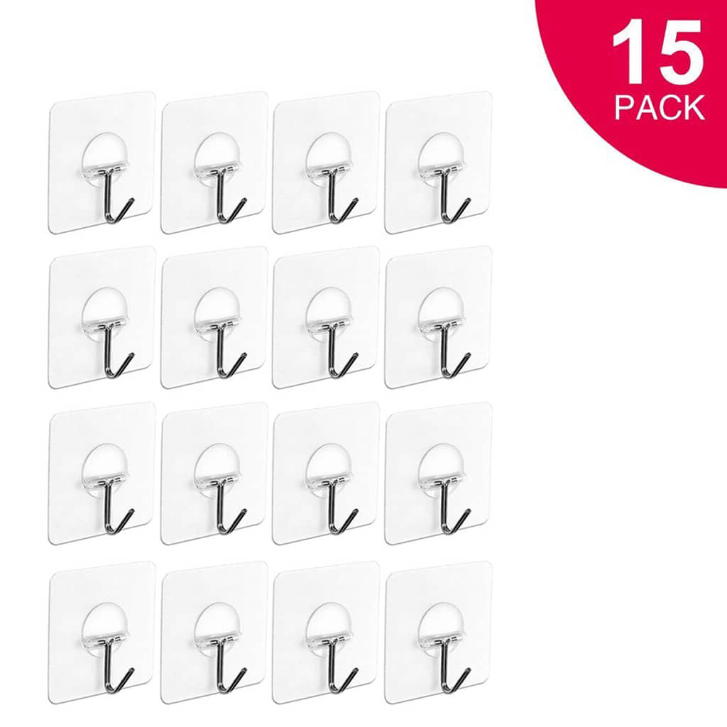 Strong Transparent Suction Cup Sucker Wall Hooks Hanger For Kitchen Bathroom