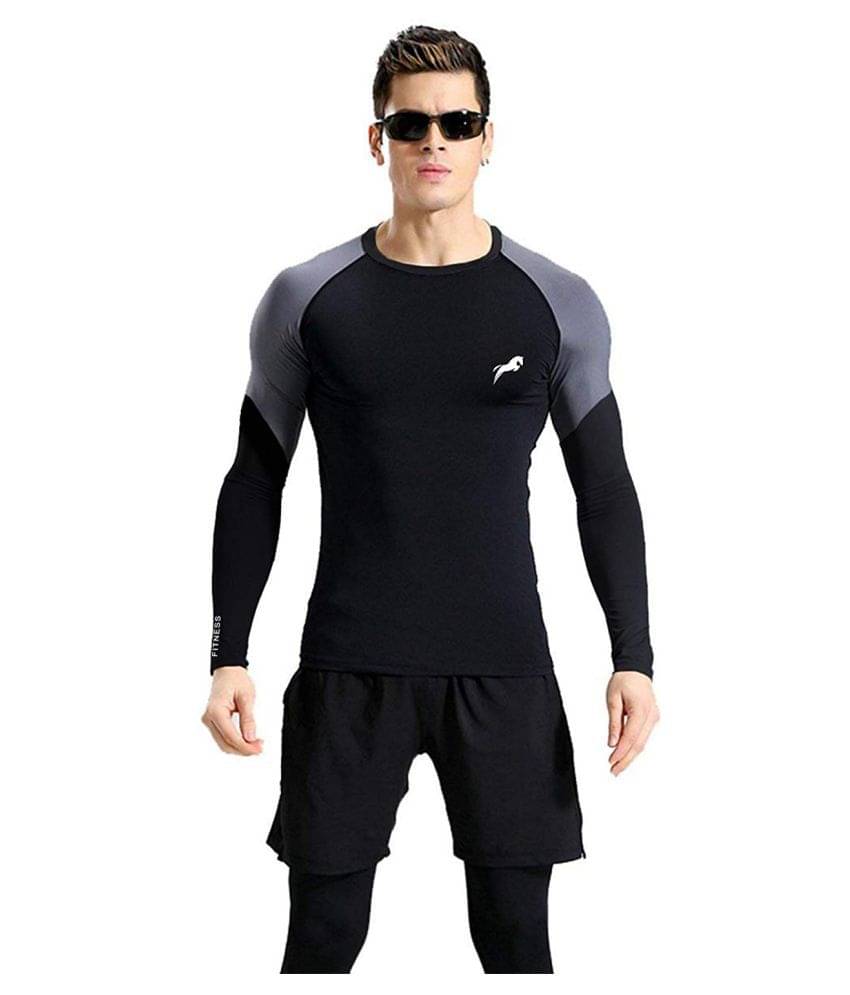 Rider Compression T-Shirt, Top Full Sleeve Plain Athletic Fit Multi Sports Cycling, Cricket, Football, Badminton, Gym, Fitness & Other Outdoor Inner Wear Rider Compression T-Shirt, Top Full Sleeve Plain Athletic Fit Multi Sports Cycling, Cricket, Football, Badminton, Gym, Fitness & Other Outdoor Inner Wear